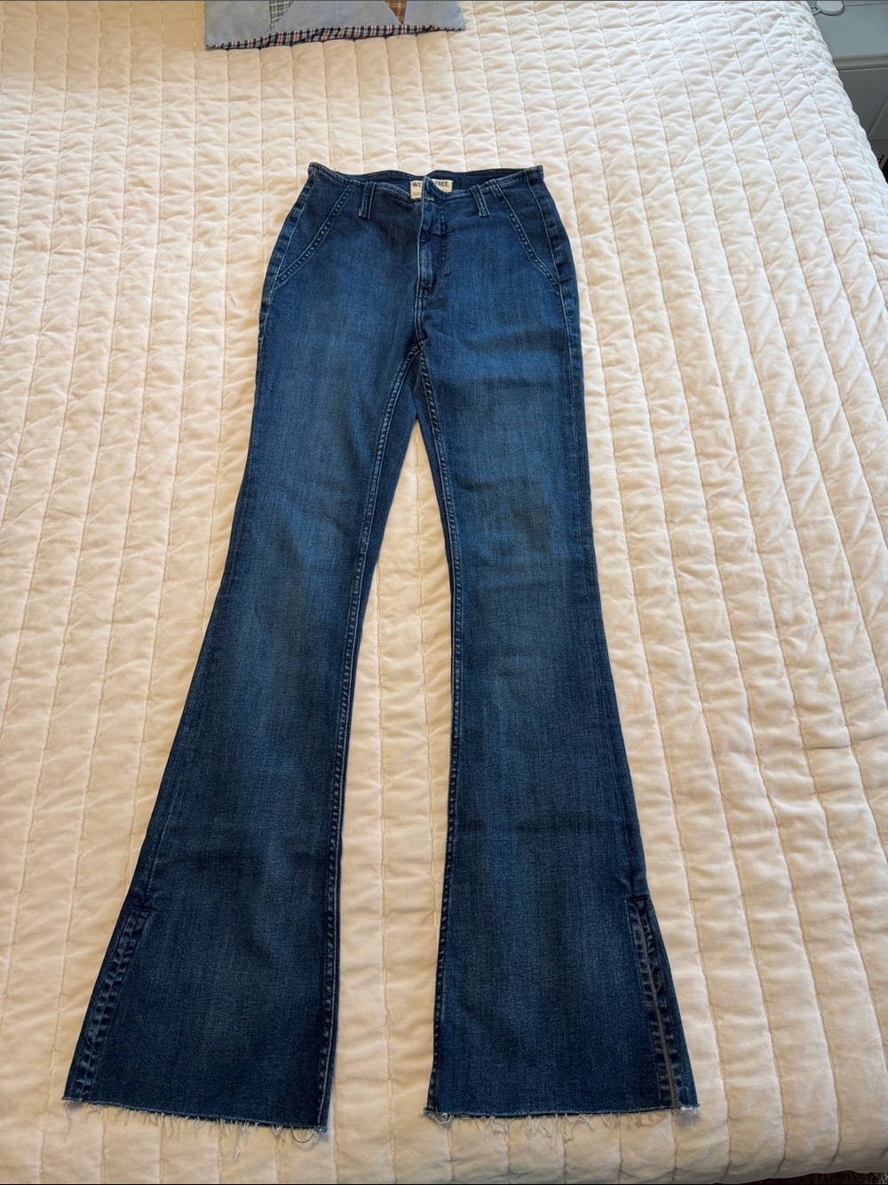 Women’s Dark Blue Flared Jeans - Classic High-Rise Fit